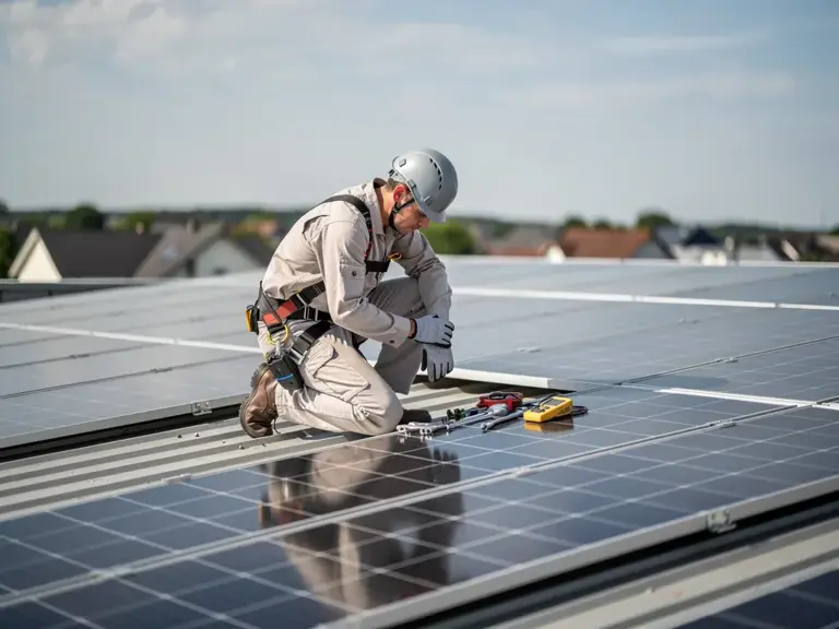 Haftung bei Photovoltaik-Anlagen: Rechte und Pflichten für Betreiber ALT-Text für das Beitragsbild: Haftung und Verantwortung von Betreibern von Photovoltaik-Anlagen